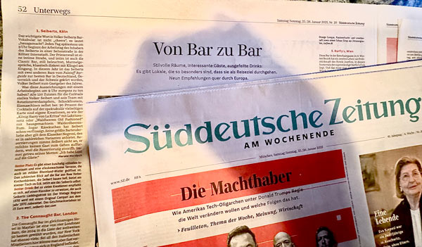 Das Seiberts ist unter den Top 9 Reisezielen in Europa in der Süddeutschen Zeitung